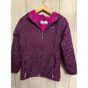 Columbia Bella Plush Winter Snow Jacket‎ Quilted Purple Pink Sherpa  Lined  XL